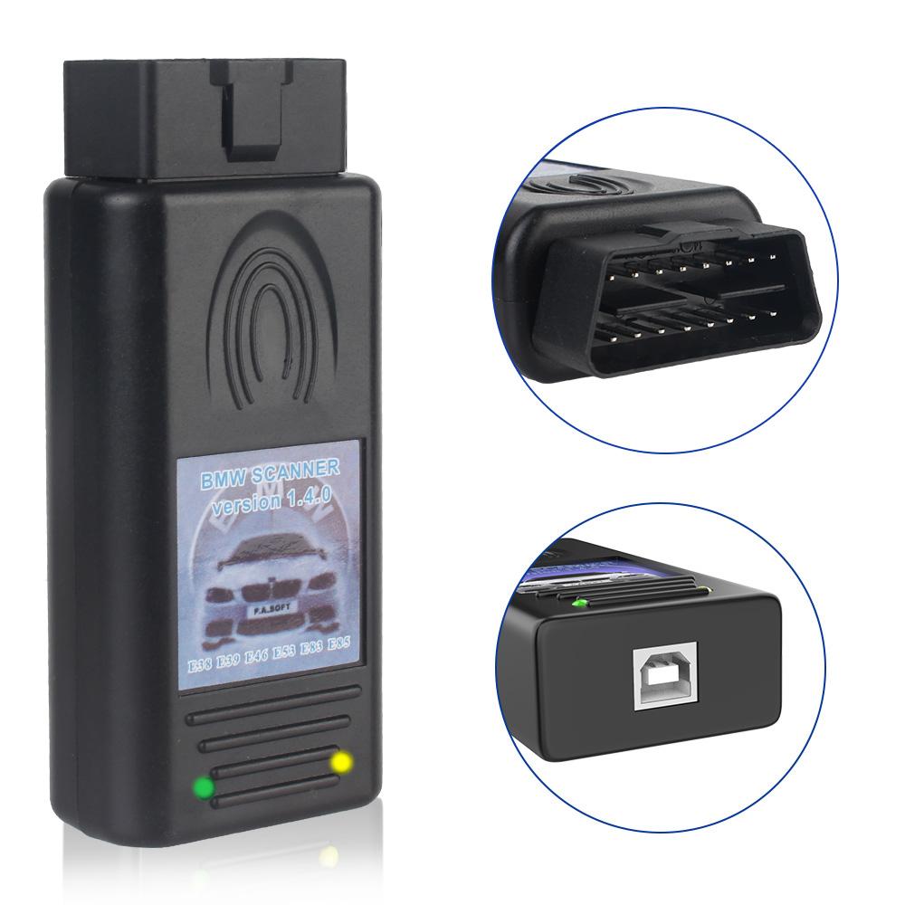 For BMW Scanner 1.4.0 Multi-Function Unlock Version USB Diagnostic Interface For Windows XP Car Diagnostic Scanner