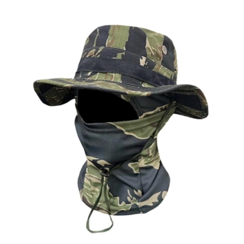 Multipurpose Unisex Sun Hat Boonie Hat Mask With Full Coveraged Against Harsh Weather During Long Excursions