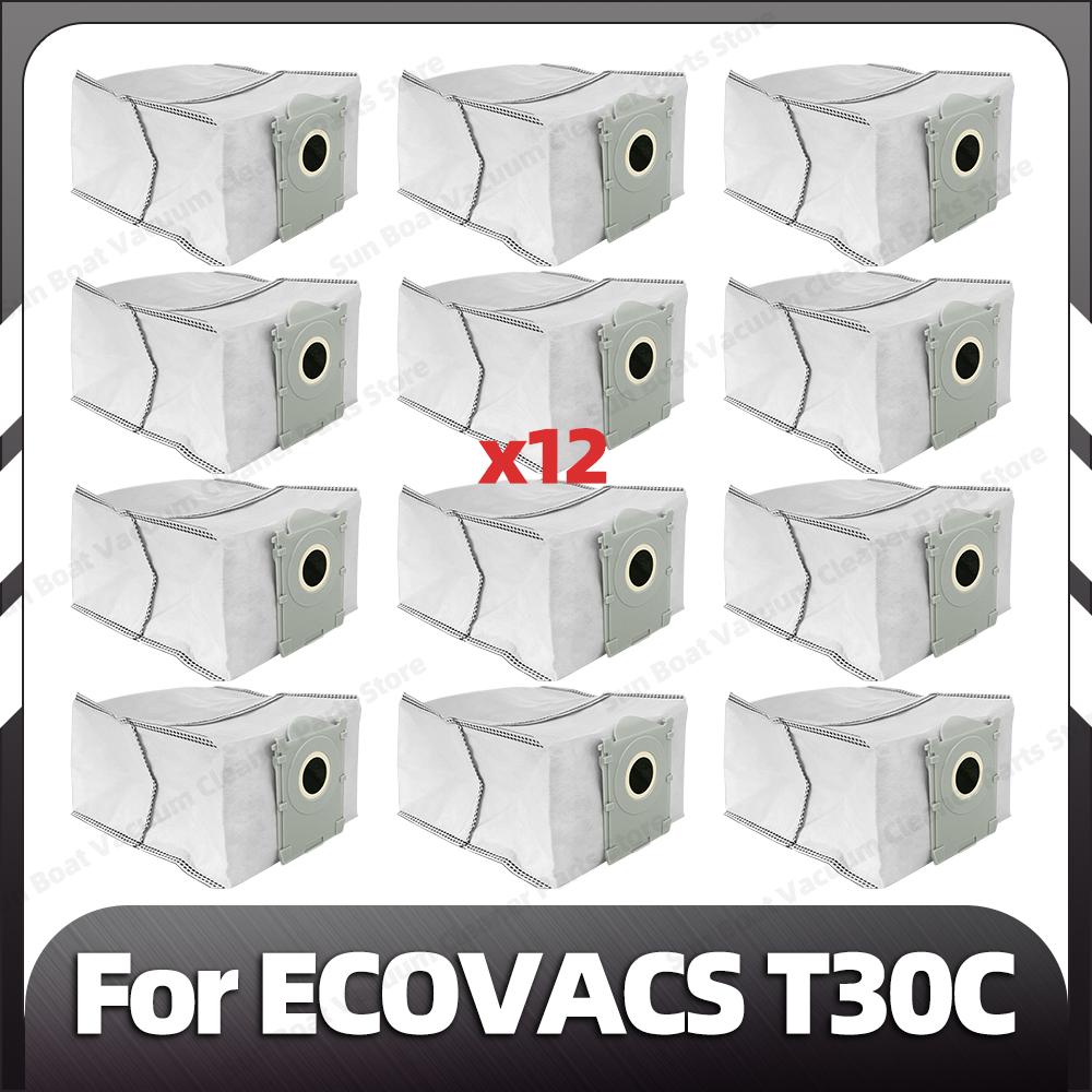 Kompatibel für ECOVACS T30C / T30C OMNI / T30C PRO OMNI Haupt- Seitenbürste Filter Mopp-Pad Staubbeutel Ersatzteile Zubehör