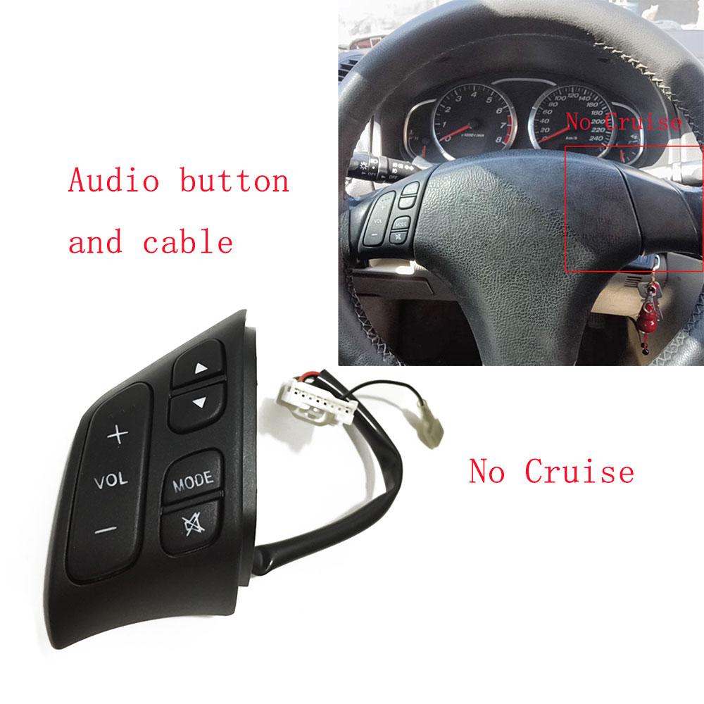 Red LED Multimedia Phone Voice Control Switch Radio Audio Volume Button For Mazda 6 GG 3 BK 5 CR 2003 2009 Upgrade Interior