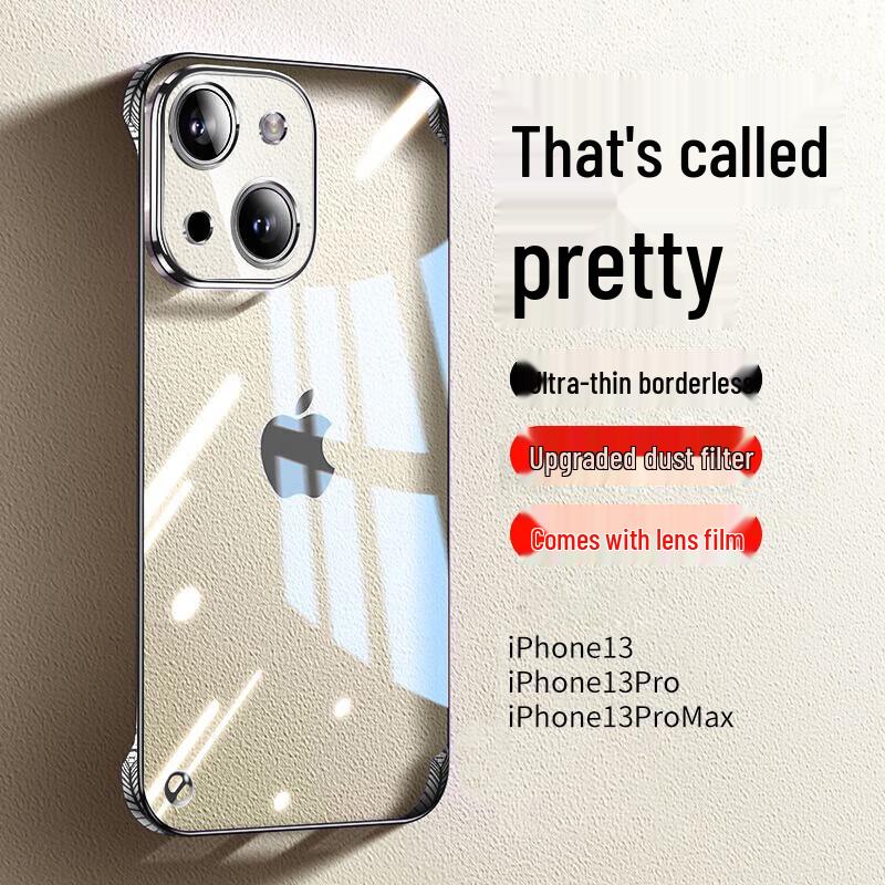 Electroplated Borderless Transparent Heat-Dissipating Phone Case for iPhone