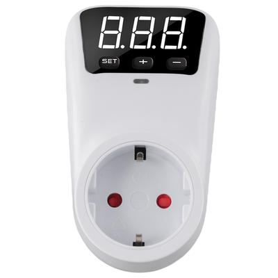 16A Voltage Protector White Black Adjustable Voltage Protector LED Indicators Power Rating 3680W Wide Compatibility Office Use