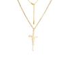 Cazador Stainless Steel Jesus Cross Pendant Necklace for Women Faith Hope Strength Choker Necklace Jewelry Gifts 2026 Wholesale