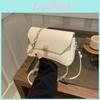 2024 Summer New Women's Bag With Chain Shoulder Strap And Lock Buckle Small Square Bag