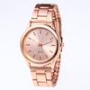 New Fashion Stainless Steel Women's Watch Minimalist Gold-Tone Quartz Watch Rose Gold