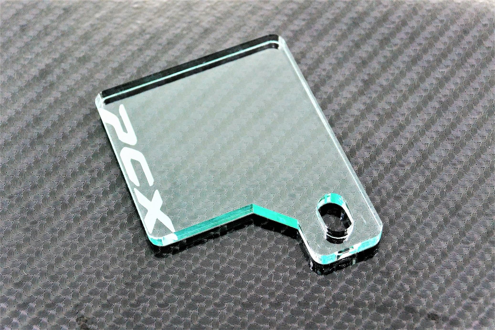 QJ-31-1 PCX Glass-Look Compulsory Liability Insurance Sticker Plate, 5mm Thick, for 125, JF28, JF56, JF81, JF56, and JK05 Motorcycles, Fits Fender Eli