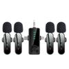 H19 Wireless Lavalier Microphone: One-to-Four Cross-Border, Three-in-One Interface for Live Streaming, Mobile Shooting, Noise Reduction Recording.