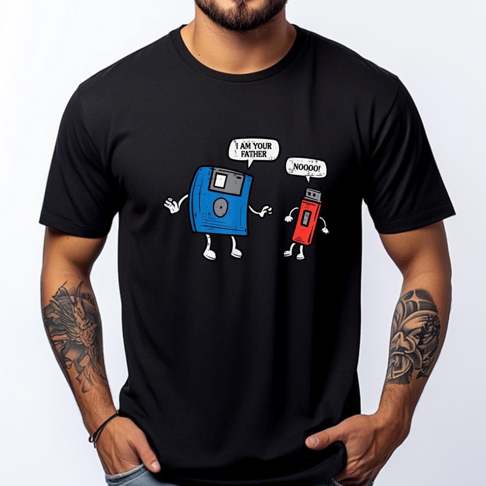 Floppy Disk Usb Drive Im Your Father Fun Computer Women Funny T Shirts Men Meme Tshirt Tops T Shirt Vaporwave