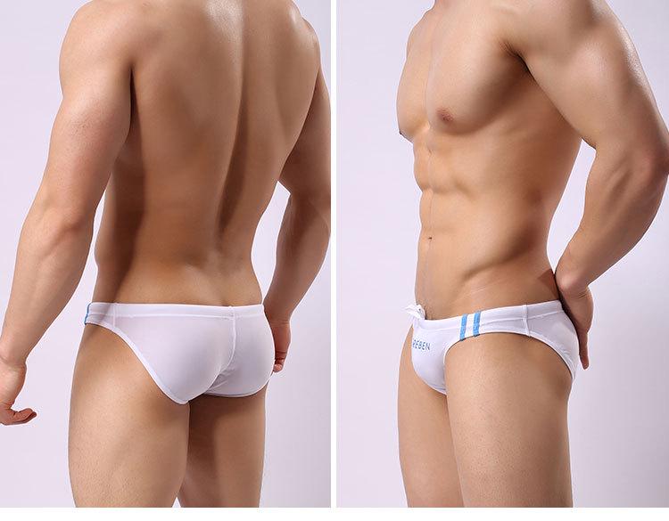 Men's Low Waist Triangle Swim Trunks - Trendy, Simple Beach Underwear