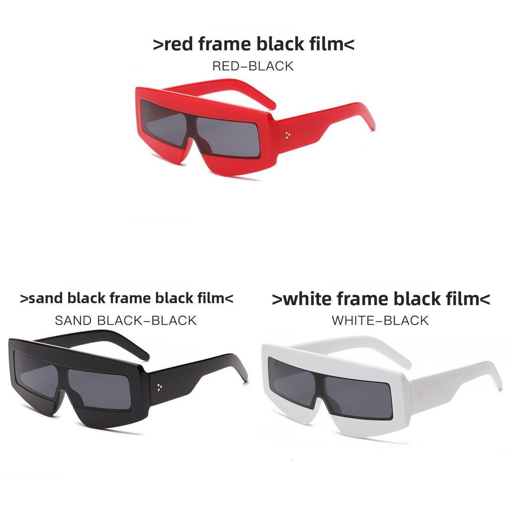 Modische übergroße quadratische Sonnenbrille mit UV400-Schutz für Reisen und Sommerausflüge