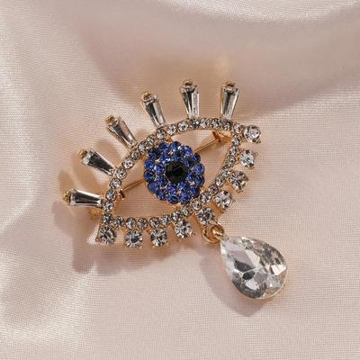 Exquisite Luxurious Temperament Devil'S Eye Brooches For Women Clothing Coat Jewelry Accessries Gifts