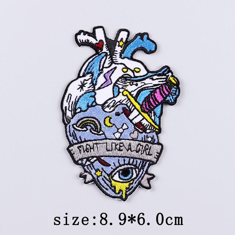 Wilderness Patch Iron On Patches For Clothing Outdoor Embroidered Patches On Clothes Sun And Moon Patch For Clothes Stripe Badge