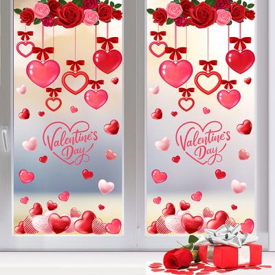 Red Heart Designs Heart Window Decals Window Clings