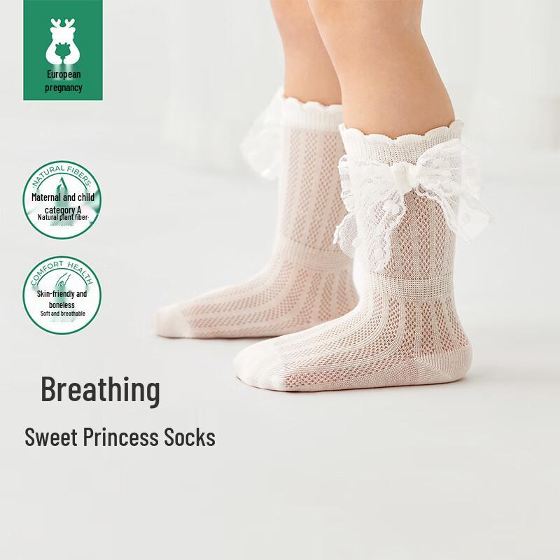 OUYUN Baby Girl s Thin Mid-Calf Princess Socks 1-3Y