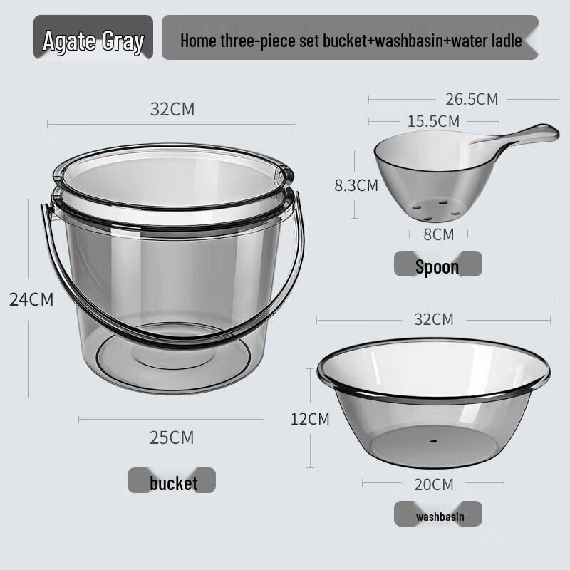 

Xihe Household Thickened Plastic Water Storage Bucket with Lid