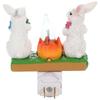 Easter Bunny Resin Craft with Flashing Lights for Kids' Room Decor