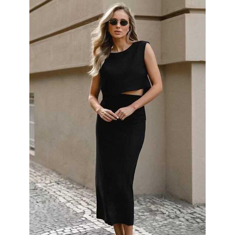 Fashion Wind Summer Fashion New Sleeveless Vest Skirt Suit Tank Top Half Skirt Set