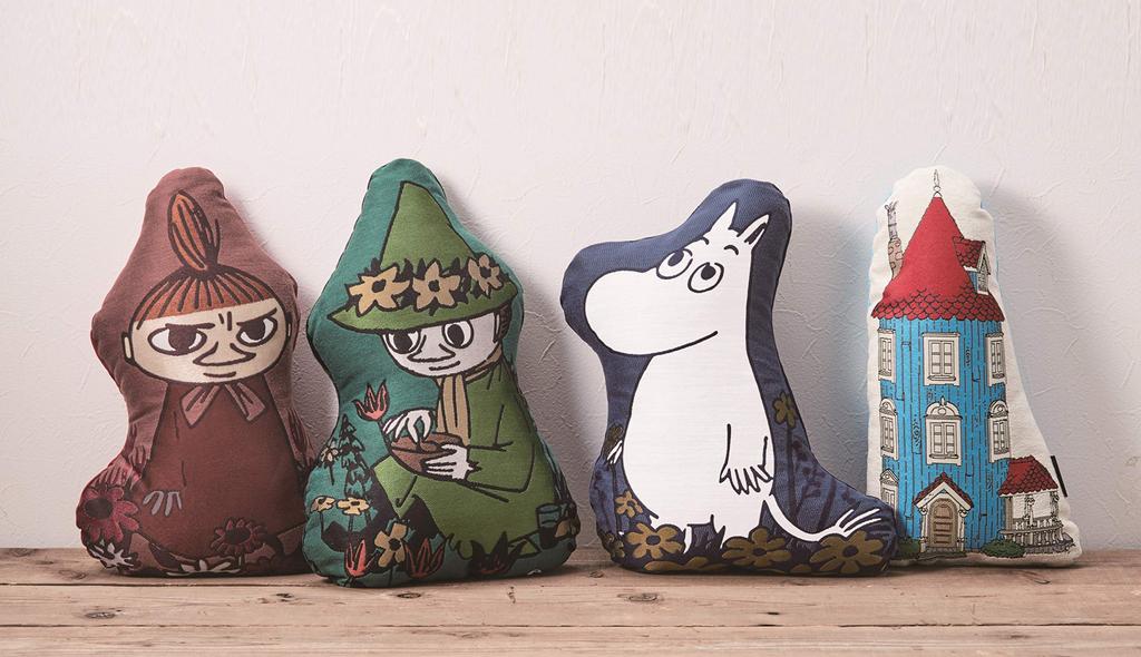 Marushin Cushion MOOMIN Resting Gobelin Weave 1445021300 Die-cut