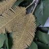 5Pcs Glittering Feather Artificial Leaves Clip Christmas Tree Ornaments Navidad New Year Wedding Christmas Party Home Decoration