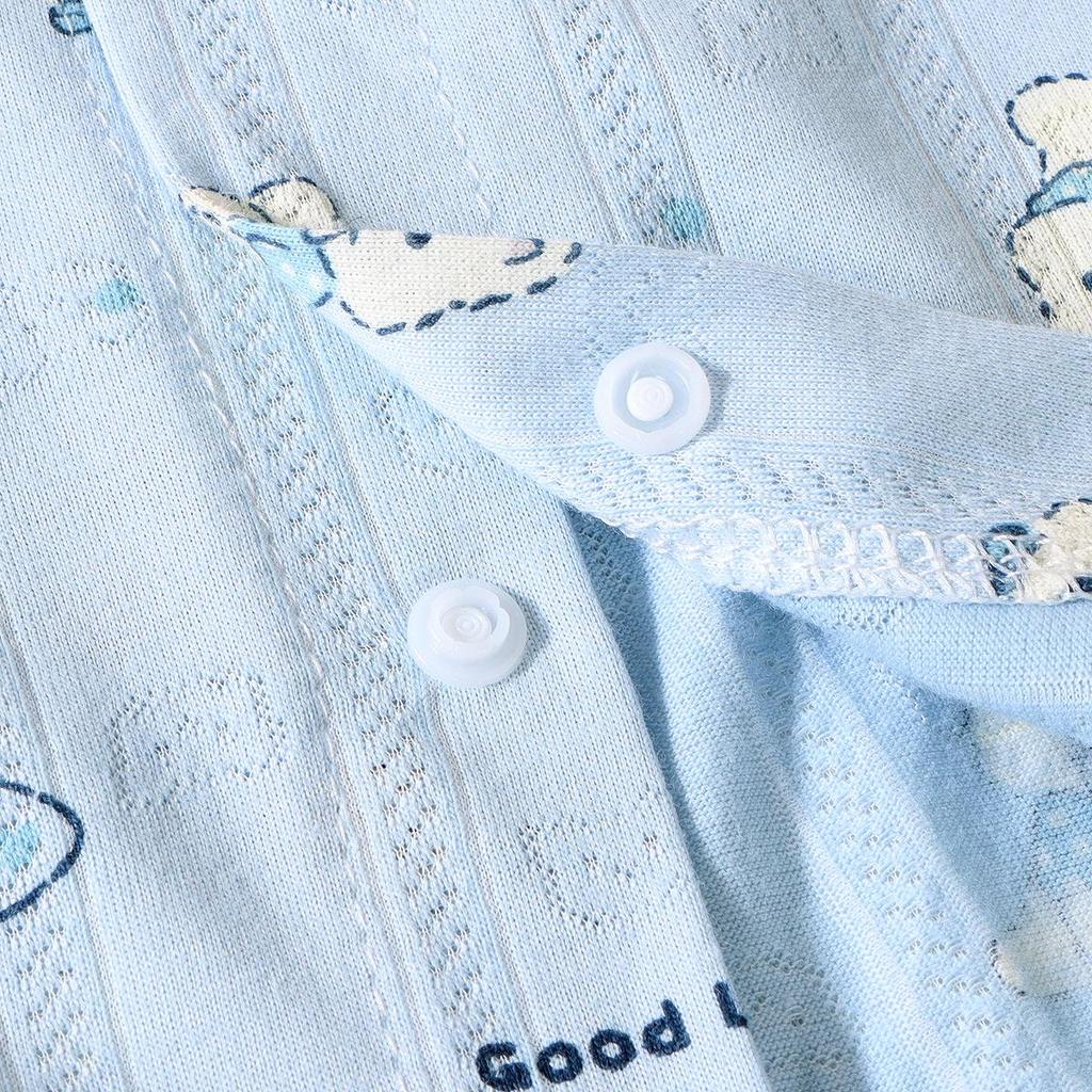 Baby Cotton Jacquard Romper: Breathable Summer Bodysuit for Boys & Girls
