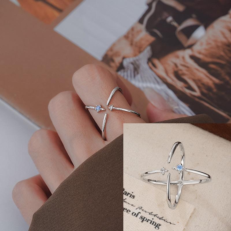 925 Sterling Silve Green Crystal Geometry Ring Square Retro Sweet Jewelry Birthday Gift Dropshipping