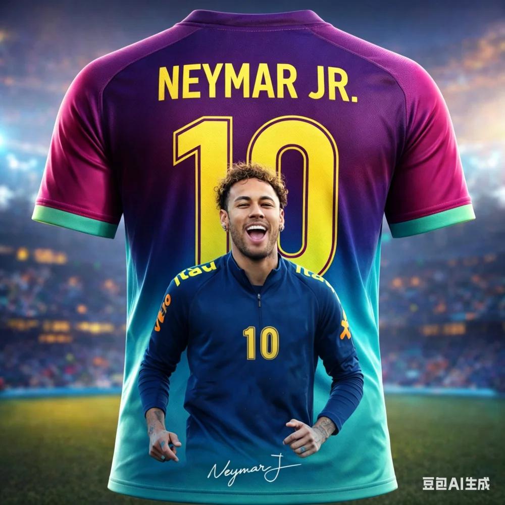 MDHAO xin nan zhuang  3D txu Nieuwe Collectie Neymar Voetbalster 3D Geprint Voetbalfan T-shirt Kinderen Casual Ademend Sneldrogend Heren Ronde Hals Korte Mouw Tops XXXL