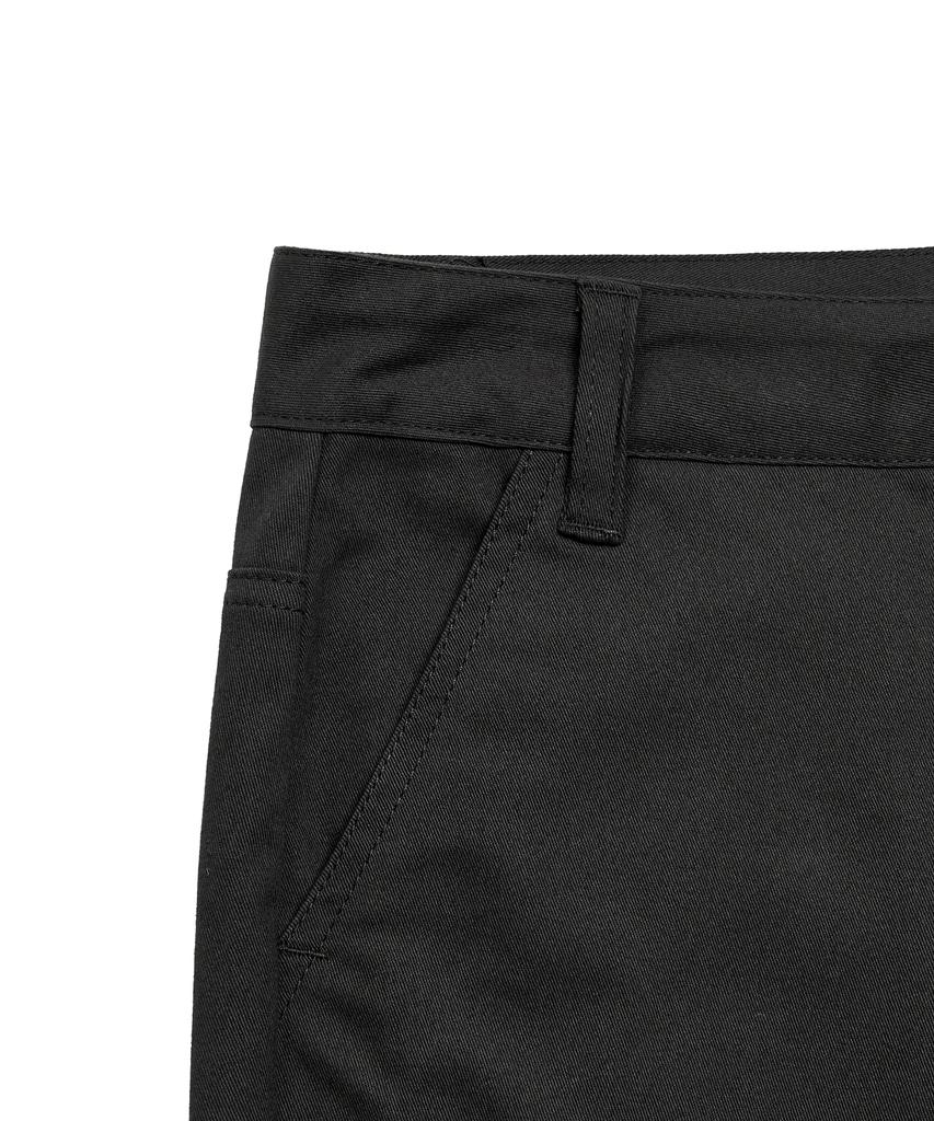 Pepeulli Shirring Boots Cut Cotton Pants (Black)