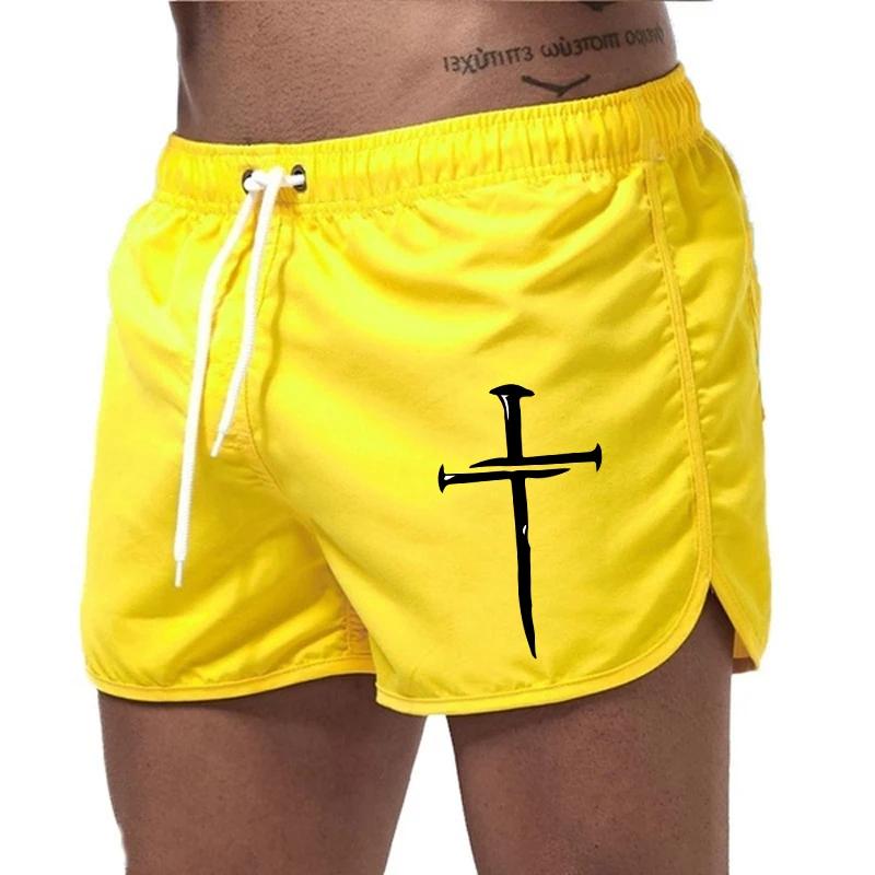 Summer Men's Beach Shorts 2025 Beach Trunks Gym Jogging Casual Pants Quick Drying Swimming Homme Surf Ventilate Seaside Shorts