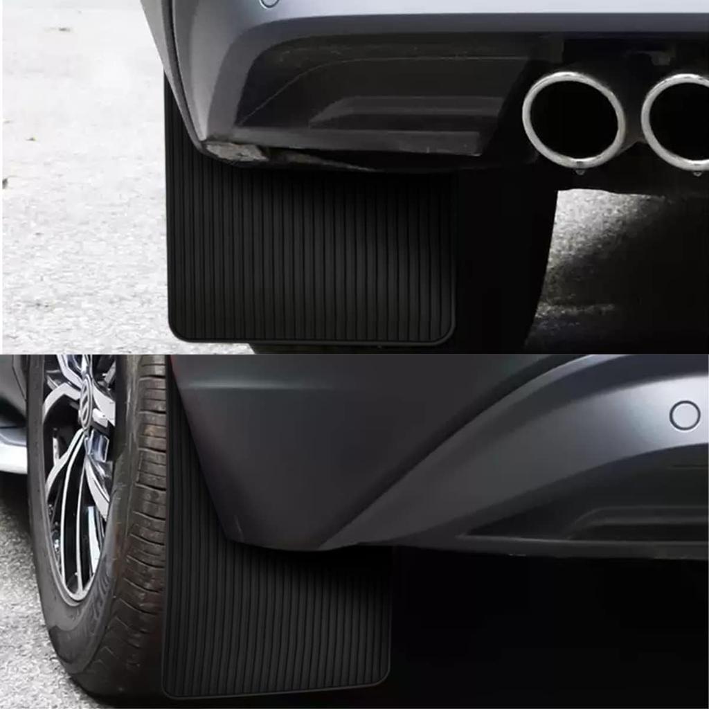 2Pcs Car Mud Flaps Fender Splash Guards, PVC Mudguard Fender Flares with Hardware Front and Rear, Universal Sports Mud Flaps Guards Splash, Exterior