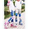 Verstellbares Kinder-Inline-Skates-Set mit PVC-Blinkrollen, Helm und Schutzausrüstung