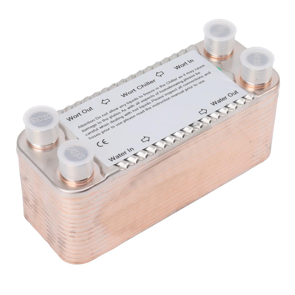 30 Platten Edelstahl Wärmetauscher Würzekühler Brauen Kühlung Gegenstromkühler für