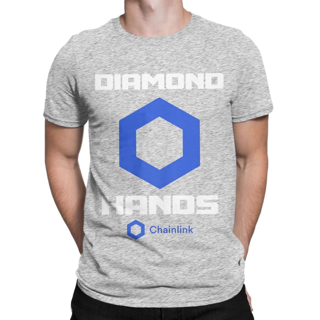 CHAINLINK Cryptocurrency Link Marine Funny Graphic 100 Cotton TShirt Chainlink Tees Tops For Unisex