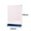 Acrylic Sign Holder Display Stand Vertical Paper Card Poster Double Sided for