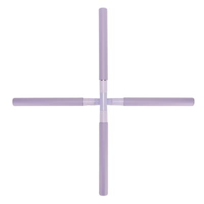 Posture Stick Stretching Tool Men Women Ergonomic Retractable Back Posture Stick Purple