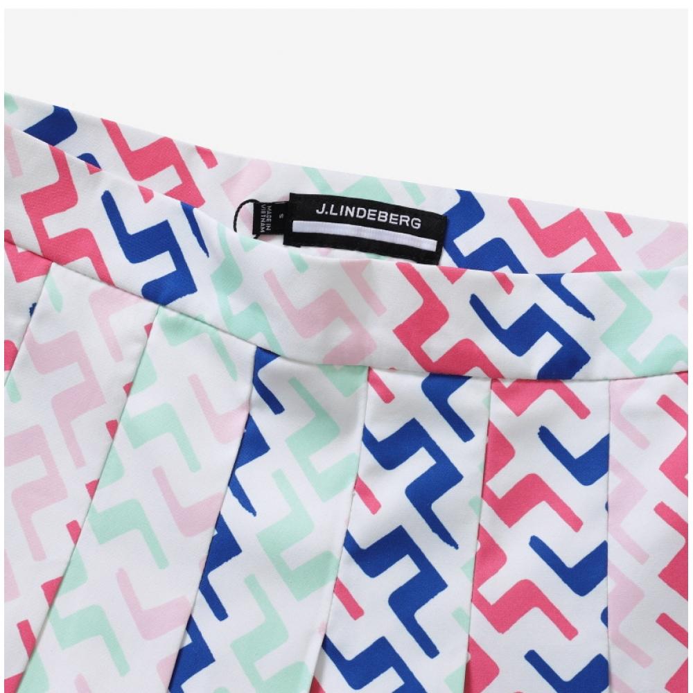 Jay Lindberg Gwsd08452 S190 Adina Print Pleated Tennis Golf Women Skirt
