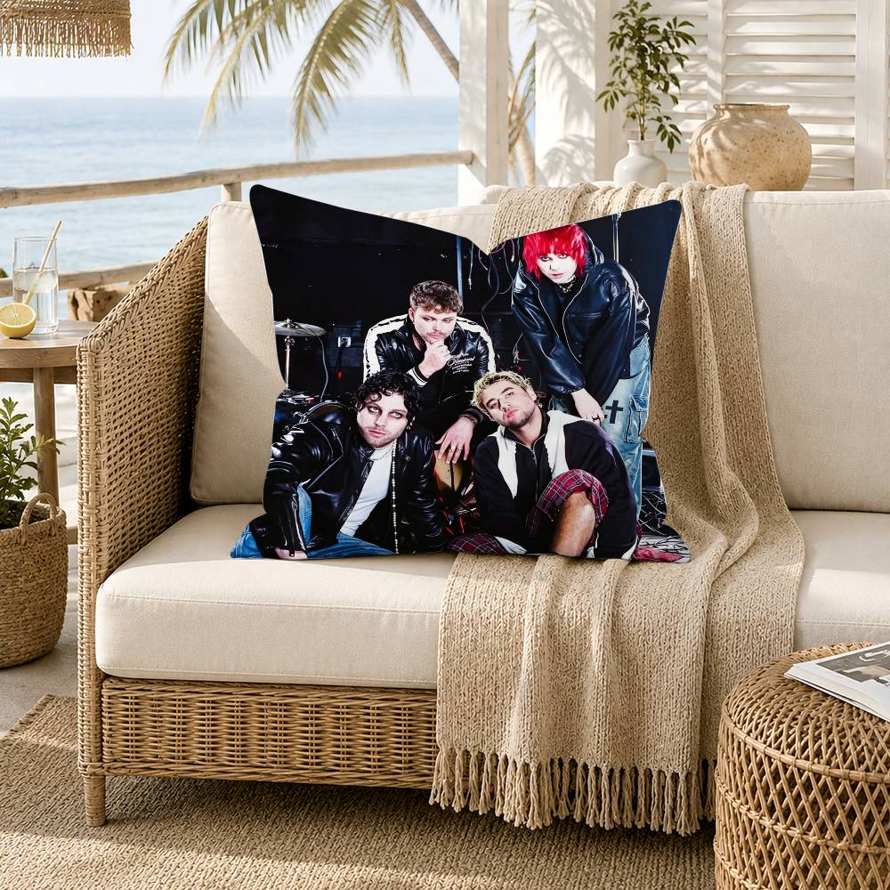SOS SSeconds of SSummer Pillow Case for Sofa Living Room Home office Decor Protective Cover