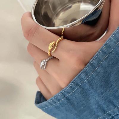Trendy Snake Rings for Women Gold Color Silver Color Punk Ring Opening Adjustable Female Jewelry Fashion Party Accessories
