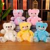 Cute Luminous Teddy Bear Doll Plush Toy Colorful Sitting Bear Doll Children'S Rag Doll Birthday Gift