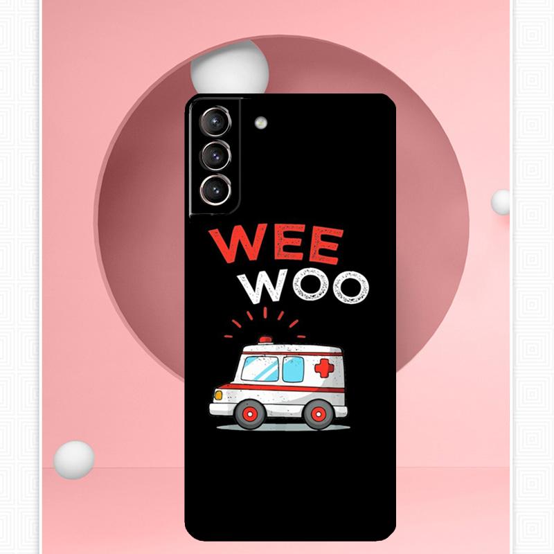 Krankenwagen Rettungsdienst Sanitäter Paramedic Hülle Für Samsung Galaxy S24 Ultra S20 S21 S22 S23 S25 Ultra S9 S10 Plus S25 FE Cover Funda