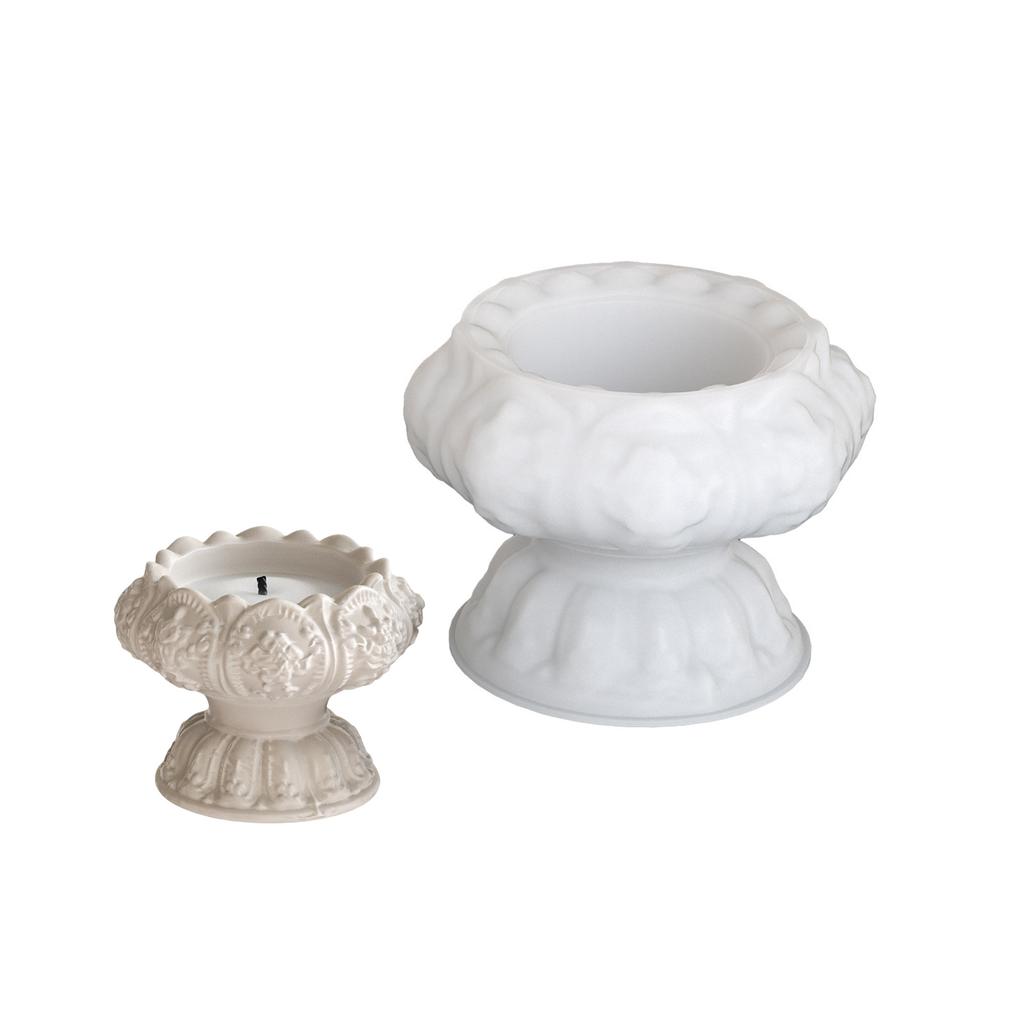 Creative Silicone Mold Lotus Shape Tealight Holder Moulds Candle Cup Moulds Suitable for Hand-Making Candle Cups