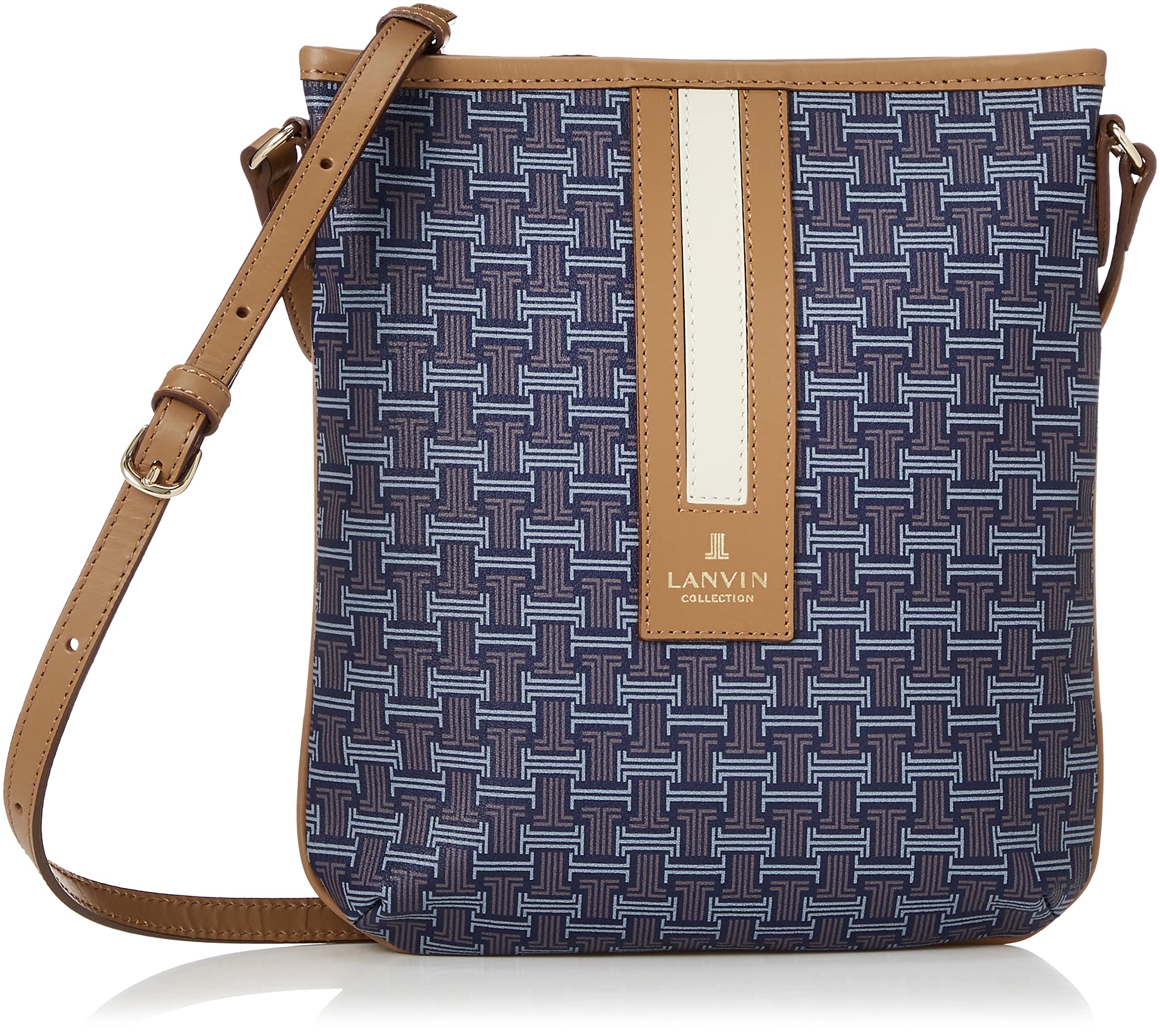 

Feria Shoulder Bag [Lanvin Collection] 61-6310 Women s Navy/Camel