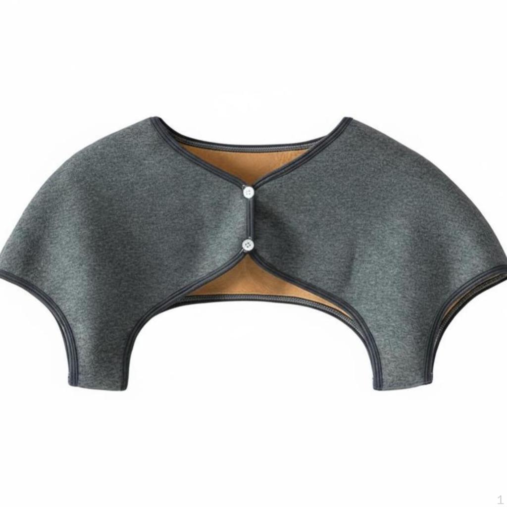 Neck Warmer, Soft Thermal Shoulder Cape, Winter Warmth Comfort M Light Gray