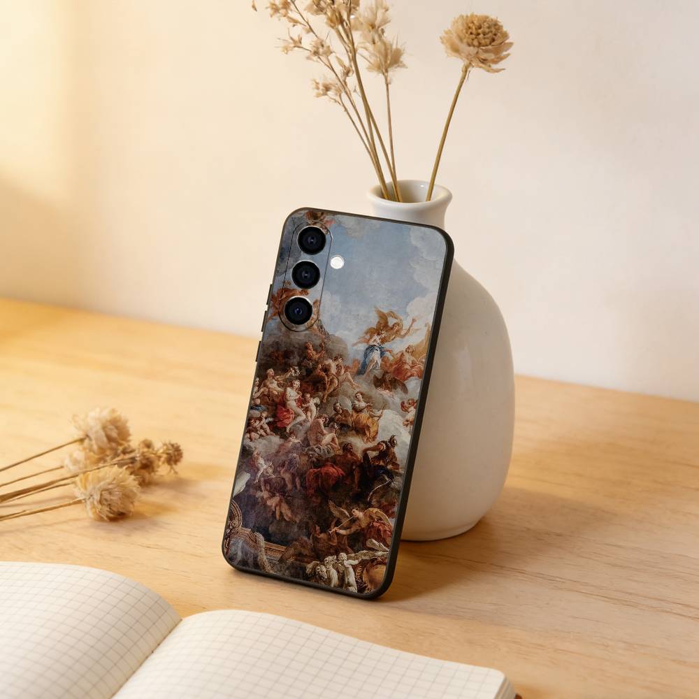 

Классический Эстетичный Арт Чехол для Телефона Для Samsung Galaxy A73,A72,A71,A70,A53,A52,A51,Мягкий Силикон Черный Чехол Samsung a13 5g