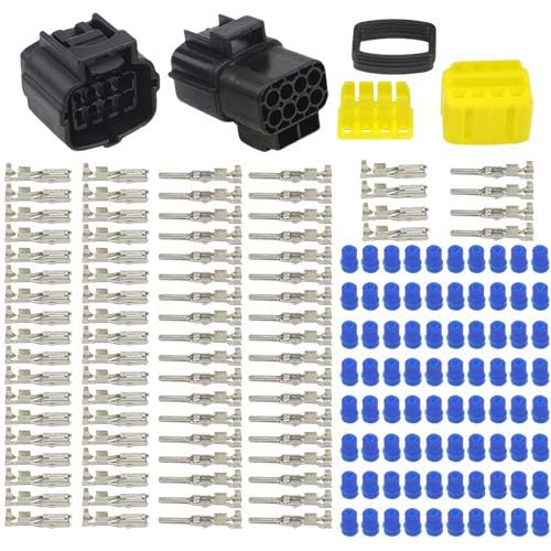 WMYCONGCONG 3 Kit 8 Pin 8 Pin Waterproof Wire Connector