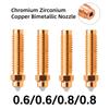 Upgrade Bimetallic Nozzle Hotend Kit for Elegoo Centauri Carbon 0.2/0.4/0.6/0.8mm Nozzles For Centauri Carbon Hotend 3D Parts