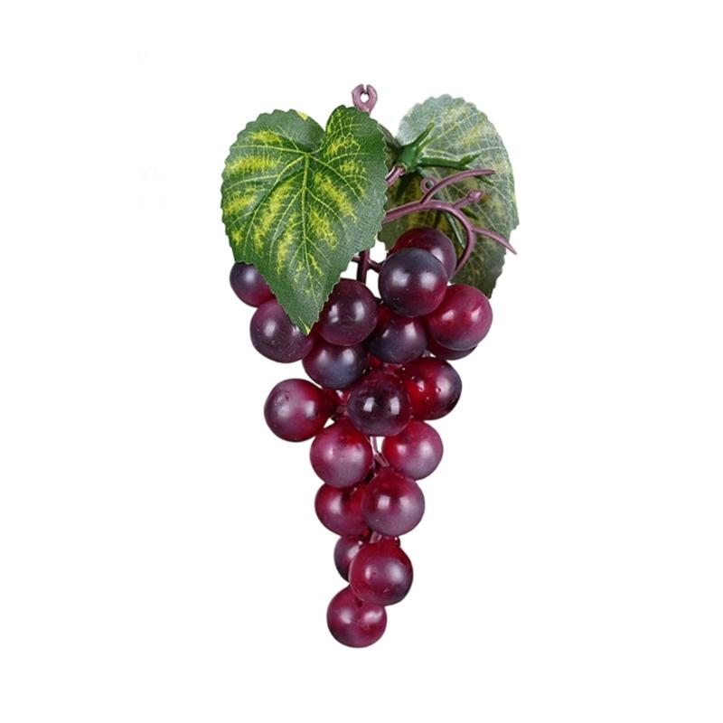 Set of 5 High Quality Artificial Grape Bunches Faux Fruit Decoration for Window Shop Display Event Styling
