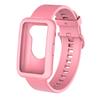 2 In1 Silicone Replacement Watchband Replacement Single Color Protector Sleeve Shell Soft Fitness Wristband For Huawei Watch Fit