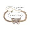 Minimalist Butterfly Cubic Zirconia Bracelet Korean Trendy Designs Comfortable Wear Copper Jewelry Accessory