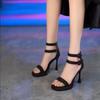 High Appearance Level Thick Bottom Thin High Heels Open Toe Sexy Elegant All Comfortable Non-slip Wear-resistant Sandals Women