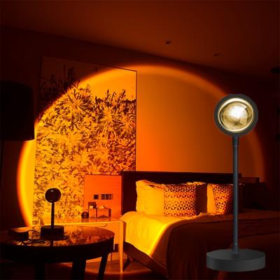 1pc LED Sunset Lamp, Sunset Light Projector Atmosphere Lamp, LED Night Light Projector For Bedroom, Ambiance Lamp For Room Office Home Decor